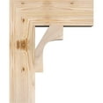 thumbnail image 3 of Ekena Millwork 5 1/2"W x 18"D x 22"H Westlake Block Smooth Bracket, Douglas Fir, 3 of 25