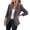 Gray, variant on Womens Blazers for Work Casual Open Front Button Down Long Sleeve Suit Jackets Slim Elegant Fashion Fall Jackets