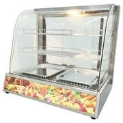 INTBUYING 3 Tiers Electric Food Warmer Dessert Display Cabinet Heated Case 30-110 ℃