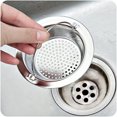 thumbnail image 1 of Colador de fregadero para la mayoría de los desagües de cocina - 2 piezas. Colador de fregadero de cocina de acero inoxidable alemán, diámetro de 4,5 pulgadas, borde ancho, perfecto para la mayoría, 1 of 5