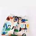 thumbnail image 7 of Zhuashum Baseball Pants Youth Boys 1-2 Years Elastic Waist Slim Leg Pajams Pants Summer Cartoon Prints Athletic Trousers Fashion Playsuit White, 7 of 7