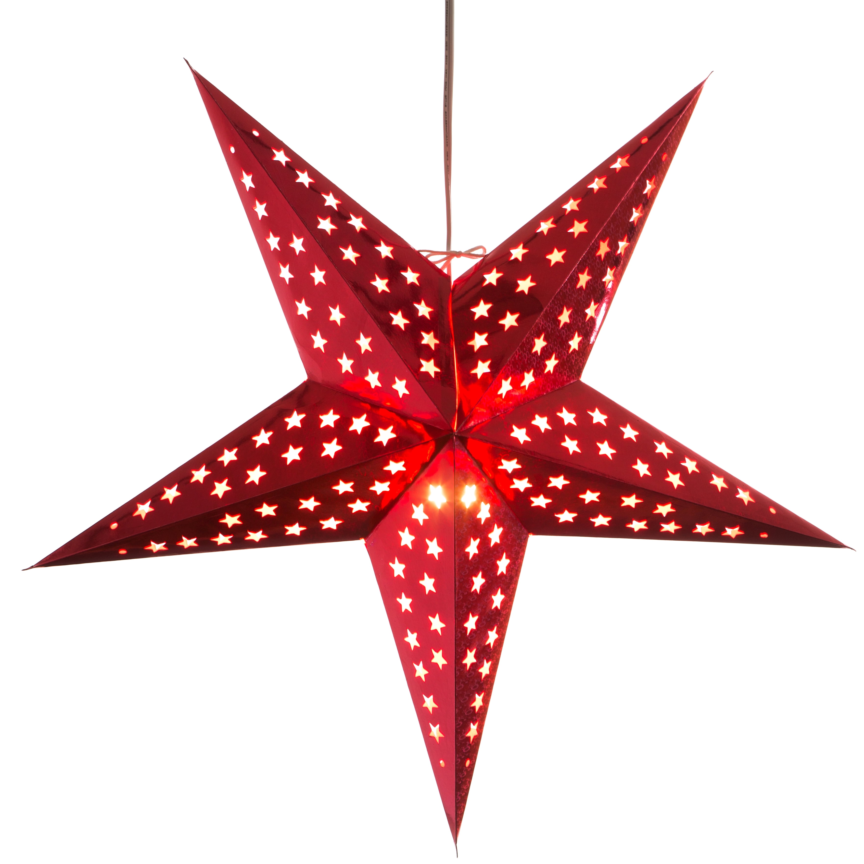 LIOOBO Paper Star Lantern Lamp Shade Hollow Out Hanging Lamp Shade Star Hanging Ornament for Wedding Birthday Party Home Decor