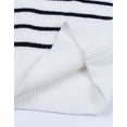 thumbnail image 4 of Sweaters for Women Quarter Zip Striped Sweaters Knitted Warm Pullover Sweaters Shermie, 4 of 6