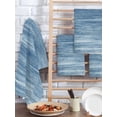 thumbnail image 2 of Blue Kitchen Dish Towels for Drying Dishes Set of 3, Vintage Modern Abstract Art Ombre Waffle Weave Microfiber Hand Tea Bathroom Towels Quick Dry & Absorbent Towel 15.7x23.6, 2 of 7