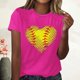 thumbnail image 2 of Blusa informal de manga corta con cuello redondo y estampado suelto de verano para mujer con estilo OAVQHLG3B Store  lin121212, 2 of 4