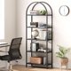 thumbnail image 1 of Estilizado para 5 tier arched estante de libros - metal frame, perfect para dormitorio, sala de estar, o oficina en casa, 1 of 7