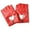 Red, variant on Stylish Fingerless Motorcycle Gloves Reinforced PU Leather Punk Fashion Design Stage Performances