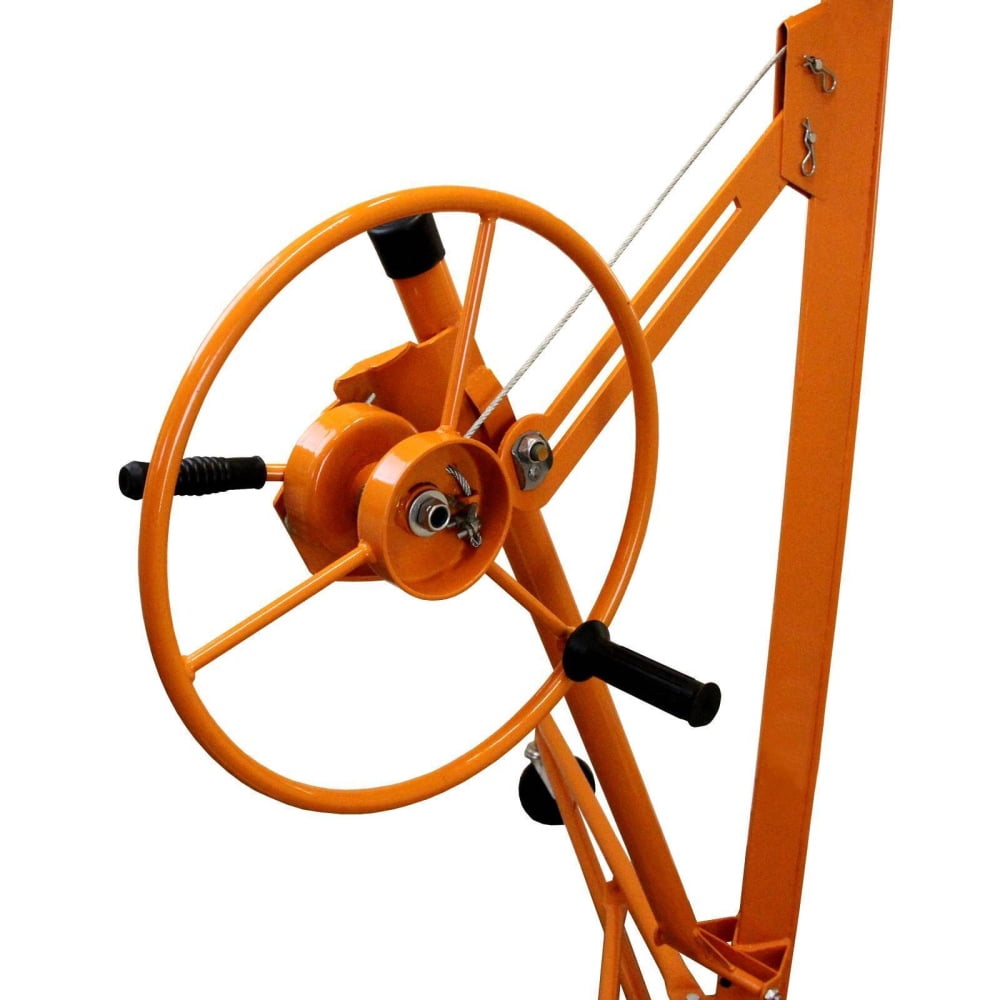 16 Ft Drywall Lift – 150LB Capacity, Adjustable Telescopic Arm, 360° Rotation & Wheels, Heavy Duty Panel Hoist For Ceiling & Walls