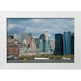 thumbnail image 3 of Erin Berzel 32x23 White Modern Wood Framed Wall Art Titled - Financial District II, 3 of 5