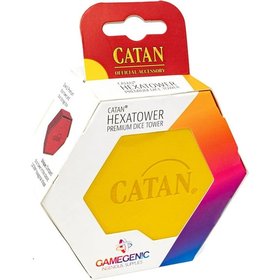 Catan Yellow Hexatower By Gamegenic - Dice Tower - Board Game Accessory