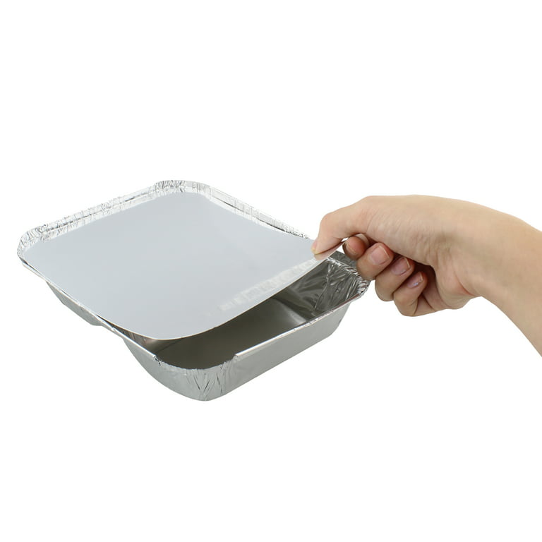 Katbite 8x8 inch (20 Packs) Disposable Aluminum Foil Pans With With Clear  Lids Foil Baking Pans Square Aluminum Baking Pans