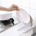 thumbnail image 4 of Wooden Dish Drainer Rack Kitchen Dishes Stand Plate Dish Drying Rack Pot Lid Racks Kitchen Organizer Drying Cups Display Shelf, 4 of 7