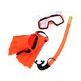 thumbnail image 3 of Juego de esnórquel shamjiam con aletas gafas de natación tubo de respiración para buceo Naranja Talla EU 25to30, 3 of 8
