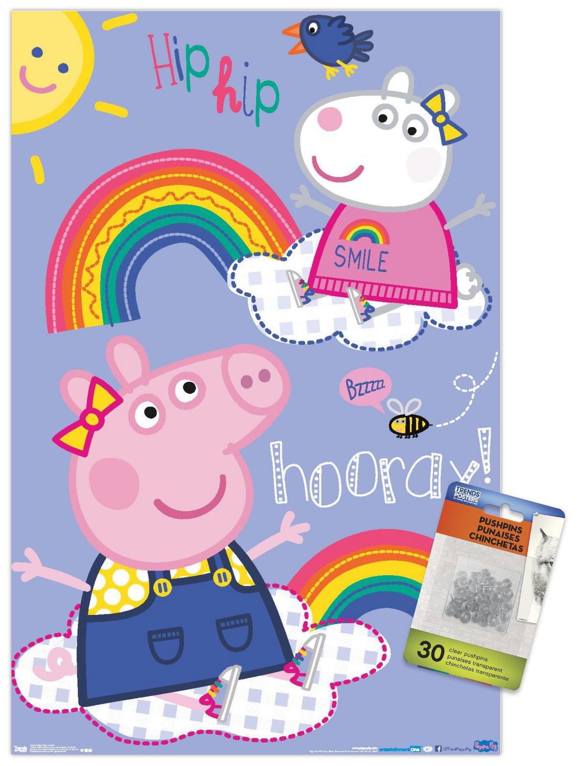 Peppa Pig - Hooray Wall Poster