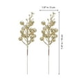 thumbnail image 3 of YEAHIBABY 10Pcs Faux Berry Stems Golden Decoration for Christmas Tree and Wreath Floral Arrangements, 3 of 6