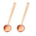 thumbnail image 1 of Cuchara medidora de café de acero inoxidable de 2 piezas, cuchara para café, cuchara para café 1 cucharada, cuchara para café con mango largo adecuada para café en polvo y preparación de café (2, 1 of 5