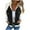 White, variant on TTUHYWXI Women Bomber Jacket Zip Up Denim Patchwork Varsity Baseball Denim Jacket (Grey, S)