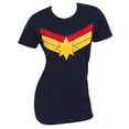 thumbnail image 1 of Captain Marvel 110264L Captain Marvel Symbol Women Standard T-Shirt - Standard Large, 1 of 2