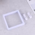 thumbnail image 3 of Clear Display Frames Set Floating Holder Jewelry Dustproof Box for Necklace Ring Bracelet (White, 4 Boxes+8 Bases), 3 of 7