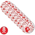 thumbnail image 4 of Beistle Bloody Handprints Halloween Paper Plates 8 Piece Disposable Tableware, 9", Red/White, 4 of 7