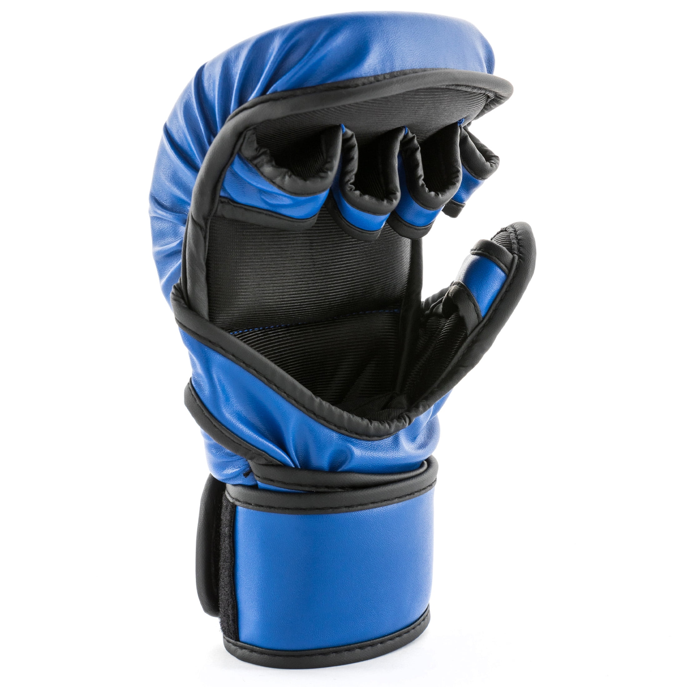 UFC MMA Sparring Gloves - L/XL, Blue - All-In-One Training Essential - Boxing Protection with MMA Versatility