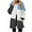 Light Blue, variant on Flannel Women Coat Zip Front Yellow Fleece Long Color Block Casual Hooded Hoodie Jacket for Women S