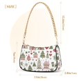 thumbnail image 3 of FORMRS Womens Shoulder Bag with Chain Strap Clutch Purse Cute Tote Handbag, Green Nordic Christmas, 3 of 7
