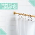 Home Details 42" to 74" Adjustable Straight Shower Curtain Tension Rod
