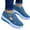 Blue, variant on Xinyolin 1 Pair Women Shoes Mesh Design Lightweight Breathable Fastener Tape Casual Shoes for Running