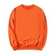 thumbnail image 5 of Sudadera básica de cuello redondo de manga larga de color sólido INSPIRE CHIC para hombres S Naranja, 5 of 7