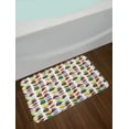 thumbnail image 2 of Forest Friends Bath Mat, Abstract Pattern Owls and Birds with Crown on Colorful Branch Print, Plush Bathroom Decor Mat with Non Slip Backing, 29.5" X 17.5", Multicolor, by Ambesonne, 2 of 2