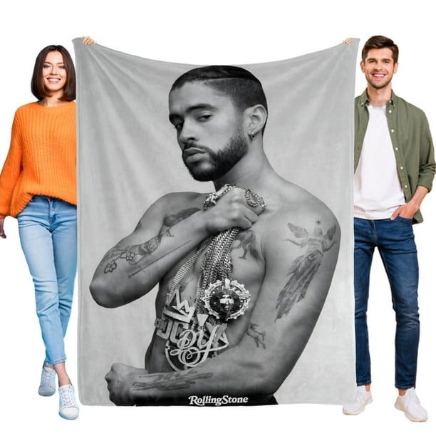 Bad Bunny anti-pilling, suave, ligera, esponjosa y acogedora de lujo para hogar y cocina – Perfecta para niños y adultos,200X150cm