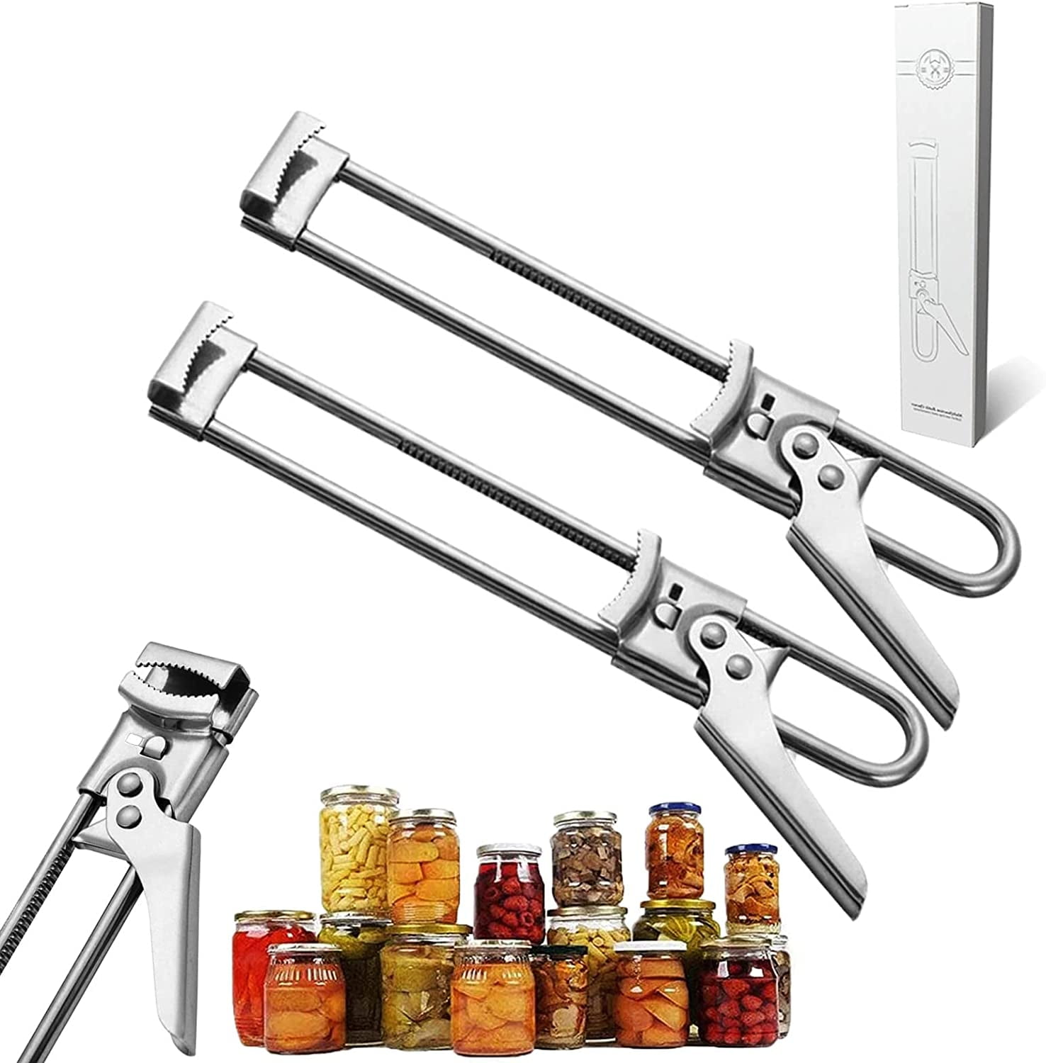 Fullofcarts Jar Opener, Jar Opener for Weak Hands, Adjustable