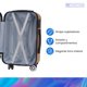 thumbnail image 5 of Set de 4 Maletas Rígidas Check In Dorado Grande Mediana Chica Carry On, 5 of 12