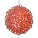 thumbnail image 1 of Cadena de luces LED en espiral Vickerman, bola de 14 pulgadas, roja y plateada, 1 of 4