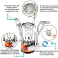 thumbnail image 4 of Portable Camping Stove Backpacking Stove, Specialized Hiking Stove Camping Stove with Piezo Ignition Stable Support Wind-Resistance, Camp Stove for Outdoor cooking Camping Hiking Adventure Cooking, 4 of 7