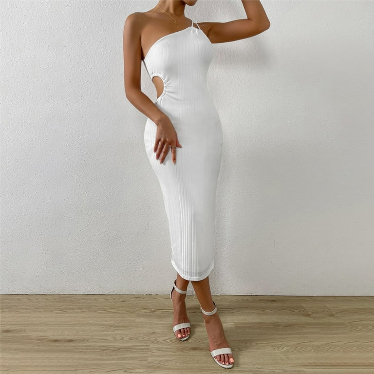 Long bodycon dress, Polyester, White, L - Walmart.com Long bodycon dress, Polyester, White, L - Walmart.com
