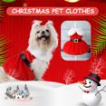 thumbnail image 2 of Gatos Perro Vestido rojo Bonito traje navideño Cómodo vestido navideño Suministros, 2 of 4