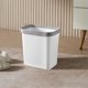 thumbnail image 5 of Cubo de basura, bote de basura, bote de basura, bote de basura, hogar, cocina, inodoro, cesta, anillo de presión, blanco, sin tapa, bote de basura, bote de basura, 5 of 6