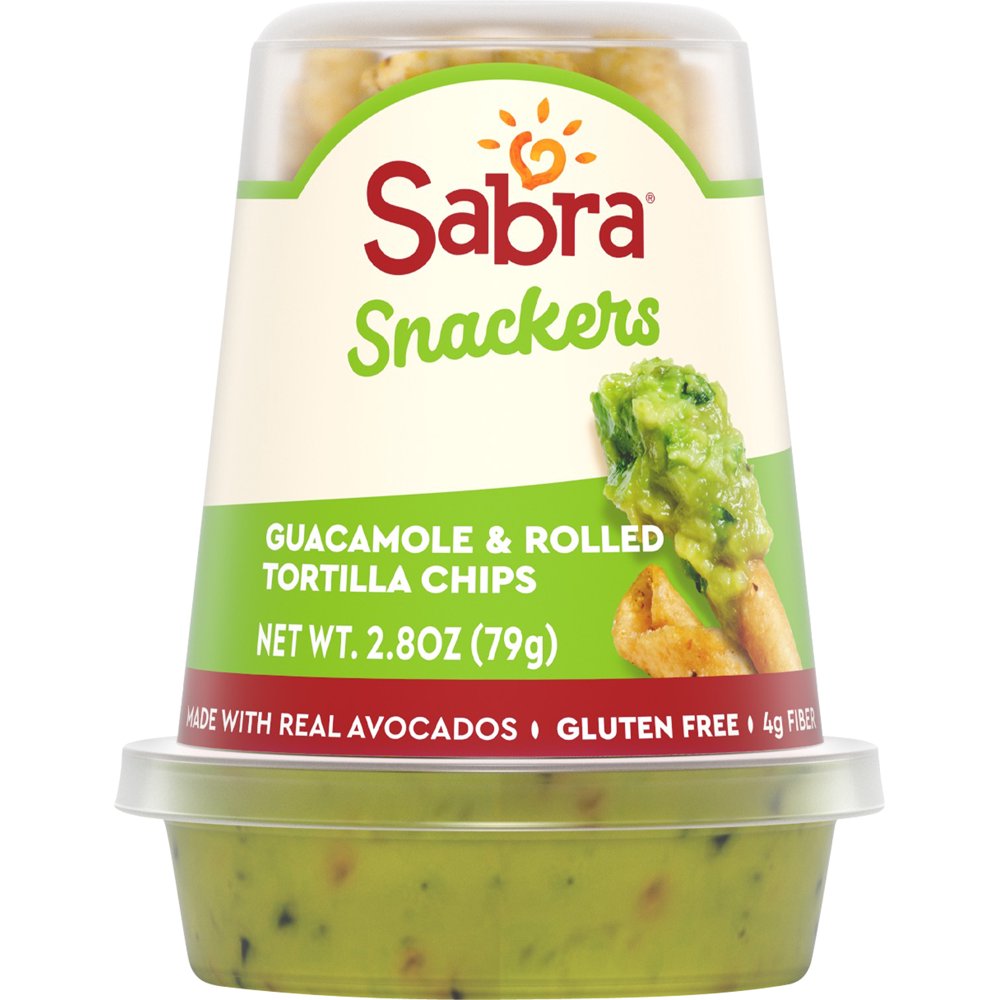Sabra Snackers Guacamole & Rolled Tortilla Chips 2.8 oz