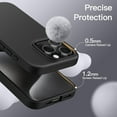 thumbnail image 5 of JETech Silicone Case for iPhone 15 Pro 6.1-Inch, Silky-Soft Touch Full-Body Protective Phone Case, Shockproof Cover (Black), 5 of 6