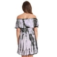 thumbnail image 3 of Riviera Sun Women's Tie Dye Off-Shoulder Cover-Up Dress for Swimwear (Lilac, 3X), 3 of 3
