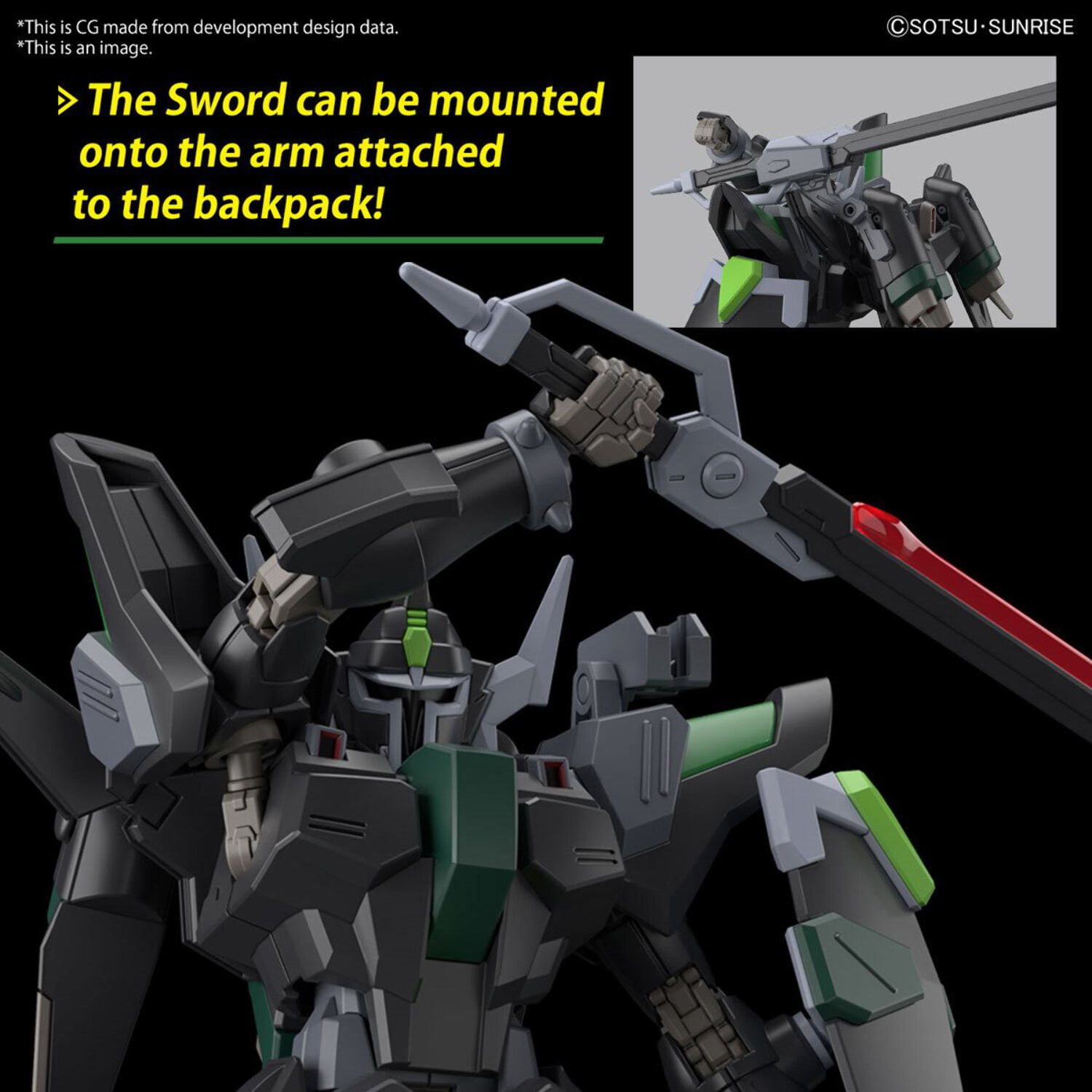 Gundam Freedom Black Rud-ro.A HG 1:144 Model Kit