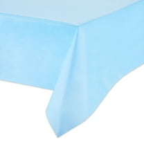 Rectangular 52" x 102" Baby Blue Plastic Table Cover, by Way To Celebrate