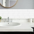thumbnail image 4 of TEHAUX Kitchen Backsplash Peel And Stick Wall Stickers White 3D Effect Modern Design, 4 of 8