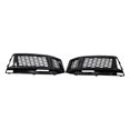 thumbnail image 2 of 1 par de cubierta de rejilla de parrilla de luz antiniebla delantera de coche, para accesorios Audi A4 8W0807681K, fácil de instalar Negro Macarena Rejilla de luz de niebla, 2 of 6