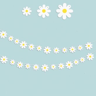 Easter Accessories 2PCS Flower Party Banner Wild Double-Sided Flower Party Decorations