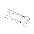 thumbnail image 1 of Guardurnaity Práctico y duradero soporte para cadenas de servilletas con babero, Clip para toalla de papel para comida, Juego de 2 Ropa interior Negro, 1 of 6