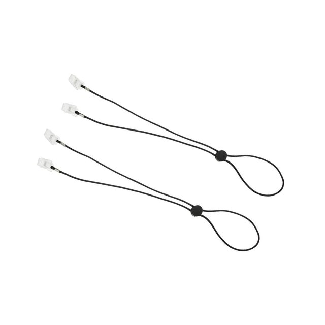 Guardurnaity Práctico y duradero soporte para cadenas de servilletas con babero, Clip para toalla de papel para comida, Juego de 2 Ropa interior Negro