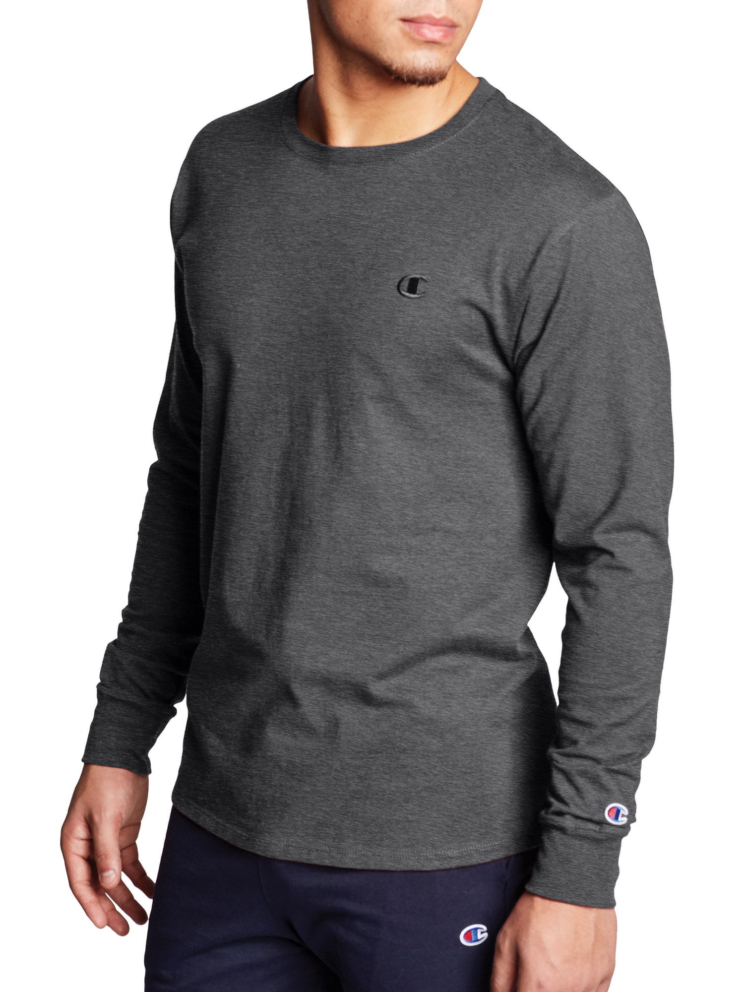 men's champion long sleeve tee shirt